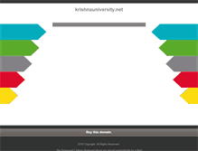 Tablet Screenshot of krishnauniversity.net